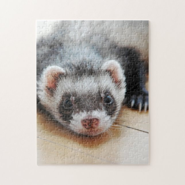 Cute Sable Ferret Pussel (Vertikal)