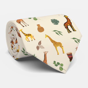 Cute Safari-Afrikan Thmet Giraffe Beige Tribal Slips