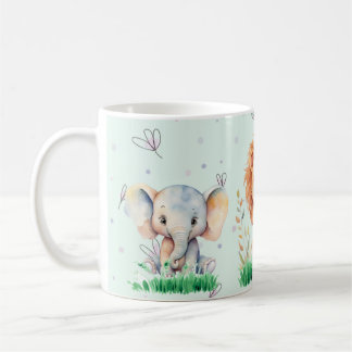 Cute Safari Animal 11 oz Mugg För barn