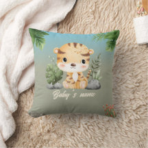 Cute Safari Animals 2 side Tiger Elephant