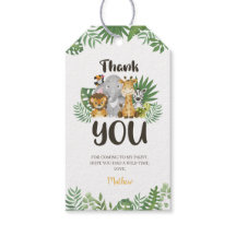 Cute Safari Animals Birthday Baby Shower Tack