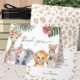 Cute Safari Animals flicka Shower Tack