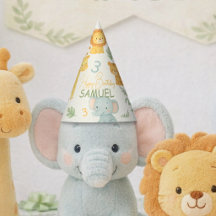 Cute Safari Animals Jungle Kids Birthday 
