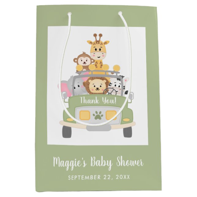 Cute Safari Baby Shower Tack (Framsidan)