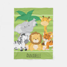 Cute Safari Jungle Lejon Zebra Tiger Giraffe Anima