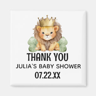 Cute Safari Kung Lejona babyskor Tack Magnet
