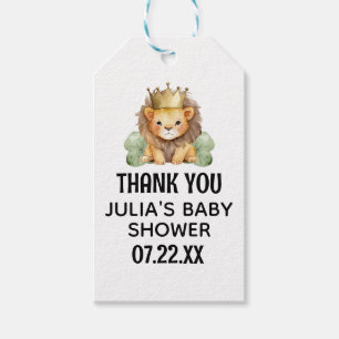 Cute Safari Kung Lejona babyskor Tack Presentetikett