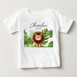 Cute Safari Lion Birthday T Shirt
