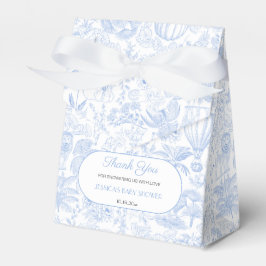 Cute Safari Toile de Jouy Baby Shower Tack Presentaskar