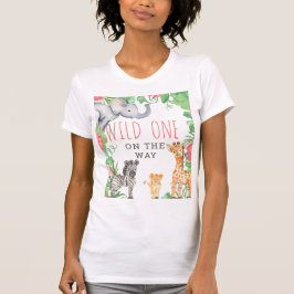 Cute Safari Vild ett på vägen till babyskabusen T Shirt