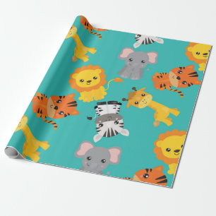 Cute Safari Wildlife Presentpapper