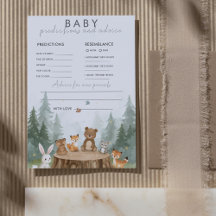 Cute Safari Woodland Baby prediktion och rådgivnin