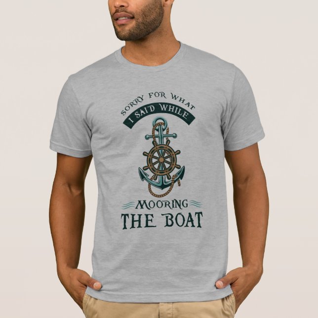 Cute Sailing Gag beklagar när båten stängs av T Shirt (Framsida)