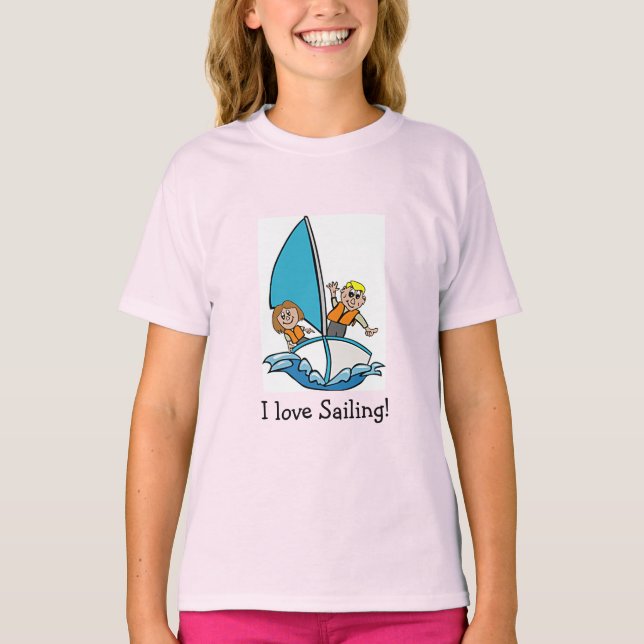 Cute Sailing T-shirt (Framsida)