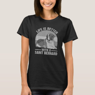 Cute Saint Bernard För manar Women Saint Bernard H T Shirt