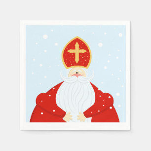 Cute Saint Nicholas Pappersservett