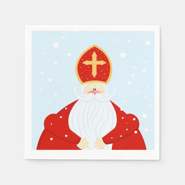 Cute Saint Nicholas Pappersservett (Framsidan)