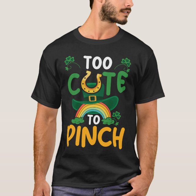 Cute Saint Paddys Irish Lucky St Patricks Day T Shirt (Framsida)