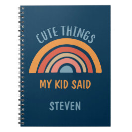 Cute Sak My Kid Said Boho Rainbow Anteckningsbok
