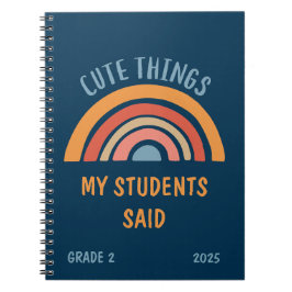 Cute Sak My Studenter Said Boho Rainbow Teacher Anteckningsbok