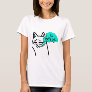Cute, saké,kille,T,kitten,roligt,katt T-Shirt