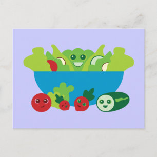 Cute Salad Vykort