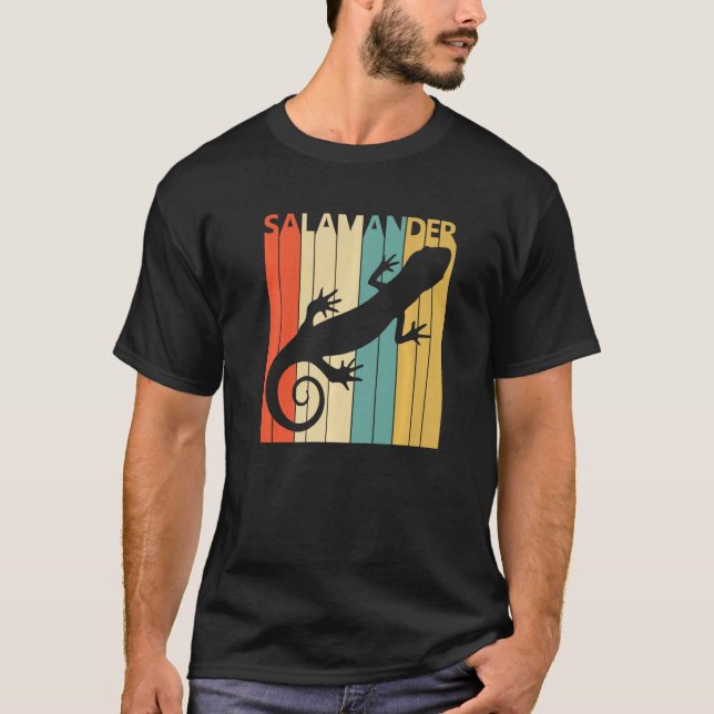 Cute Salamander Animal T Shirt (Framsida)