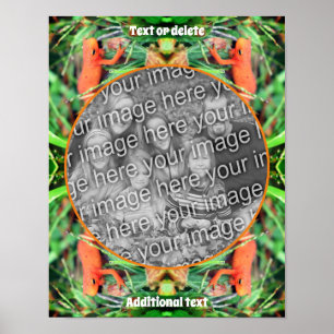 Cute Salamander Personlig Skapar ditt eget foto Poster