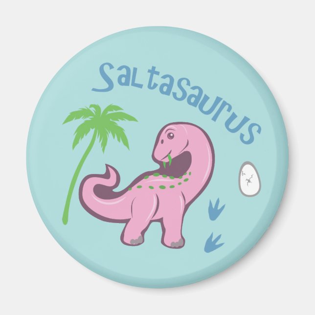 Cute Saltasaurus Magnet (Framsidan)