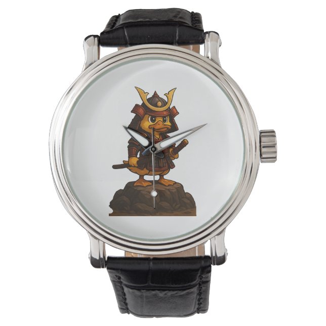 Cute Samurai Duck Watch  Armbandsur (Framsida)