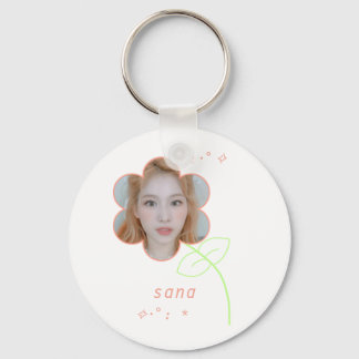 Cute Sana Flower Kpop Twice Nyckelring