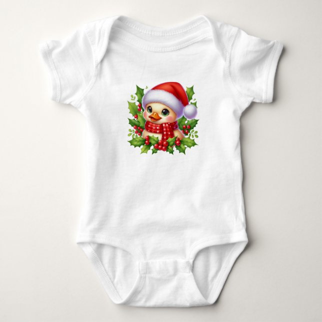 Cute Santa Anka T Shirt (Framsida)