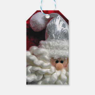 Cute Santa ansikte christmas Presentetikett