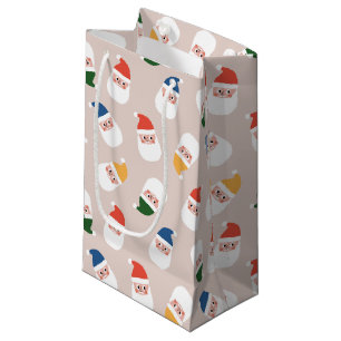 Cute Santa Ansikte jul Mönster