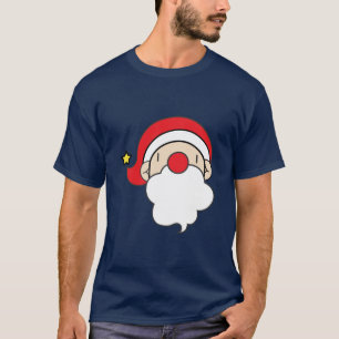 Cute Santa Ansikte T Shirt