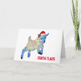 Cute Santa Baby Goat Kort