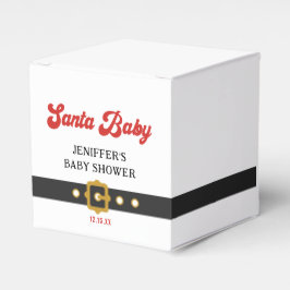 Cute Santa Baby Helgdag Baby Shower Presentaskar