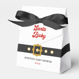 Cute Santa Baby Helgdag Baby Shower Presentaskar