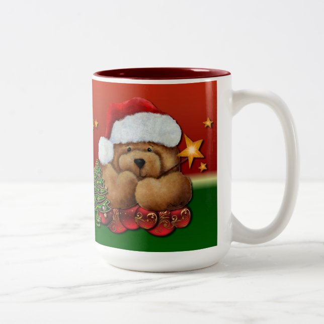 Cute Santa Bear-jul Mugg (Höger)