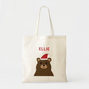 Cute Santa Bear Kids Helgdag jul Tygkasse