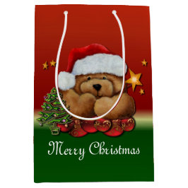 Cute Santa Bear Medium-julklapp