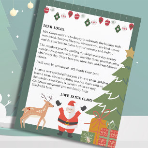 Cute Santa Brev För barn