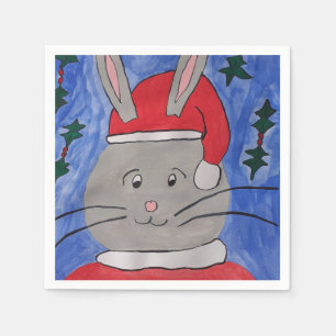 Cute Santa Bunny Pappersservett