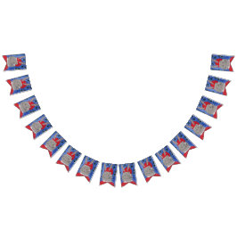 Cute Santa Bunny Vimplar