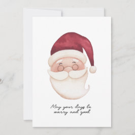Cute Santa Christmas Card Julkort
