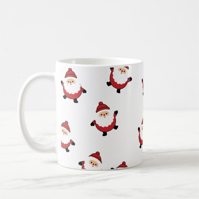 Cute Santa Christmas Mug Kaffemugg (Vänster)