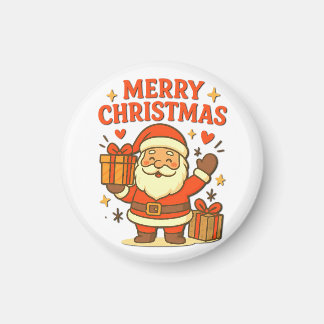  Cute Santa Claus Christmas Art –  Merry Christmas Magnet