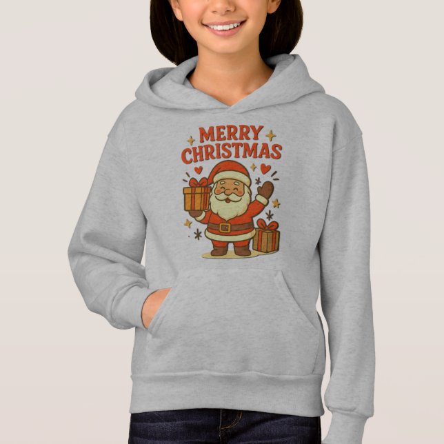  Cute Santa Claus Christmas Art –  Merry Christmas T Shirt (Framsida)