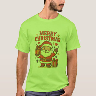  Cute Santa Claus Christmas Art –  Merry Christmas T Shirt