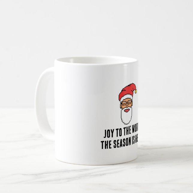 Cute Santa Claus Christmas Design Kaffemugg (Framsida vänster)